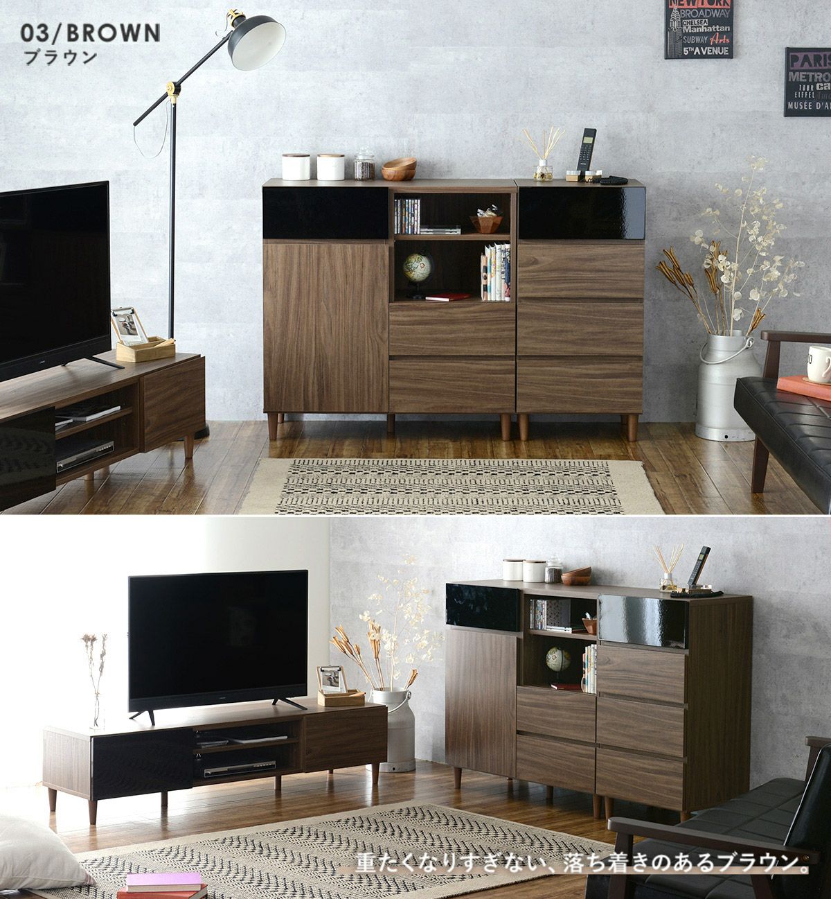 デスクワゴン 完成品 単品 サイドチェスト キャスター＜HM65-40H