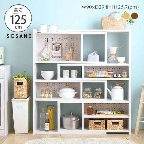 オープンラック 伸縮ラック＜ライク/LK120-90SSR＞ | SESAME家具インテリア