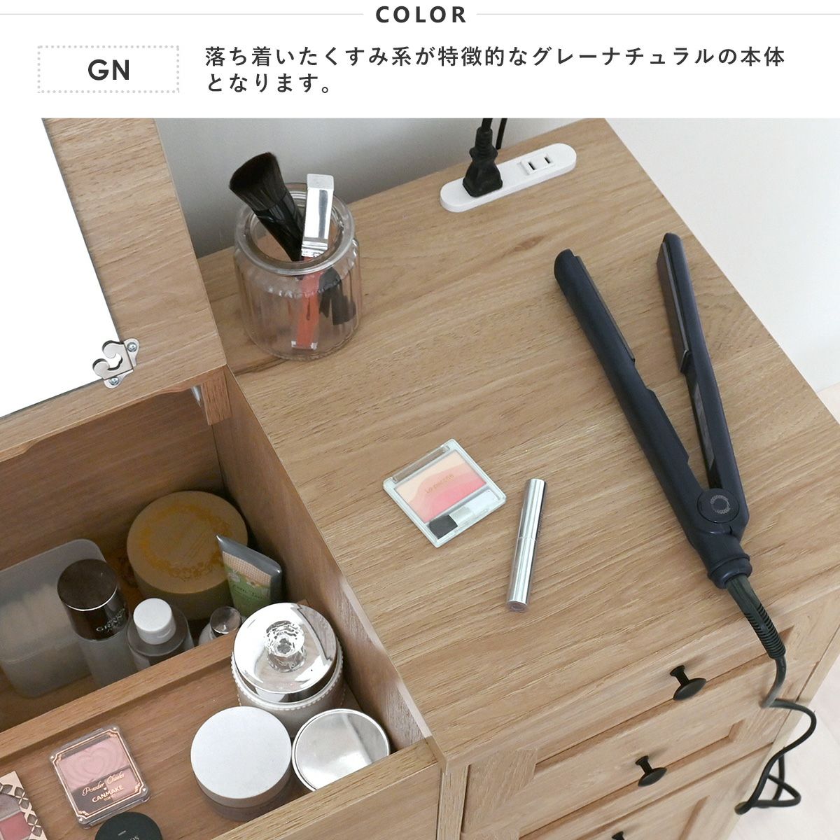 ホワイトドレッサー デスクのみ 訳あり品　写真をご確認 J206-02 Amazon｜ドレッサーデスク 幅120cm ワゴンセット Alice 鏡面仕上げ